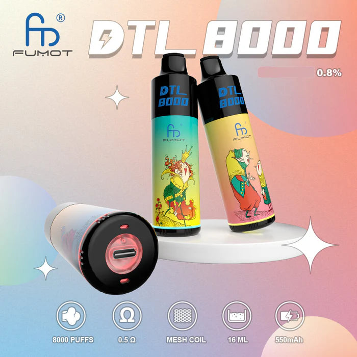 Vape FUMOT DTL 8000 puffs